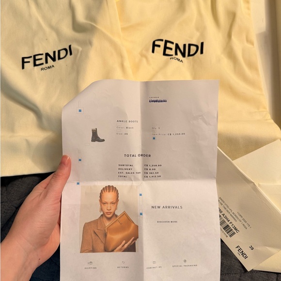 Fendi Rockoko Boots size 39 - Picture 9 of 10